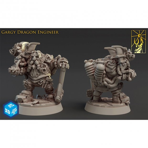 Gargy Dragon Engineer Figure (Unpainted)