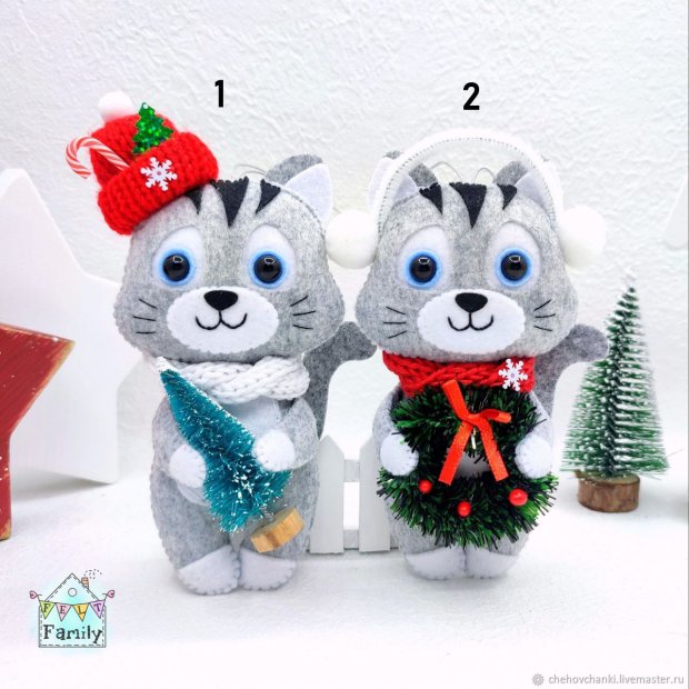 Christmas Cat Plush Toy