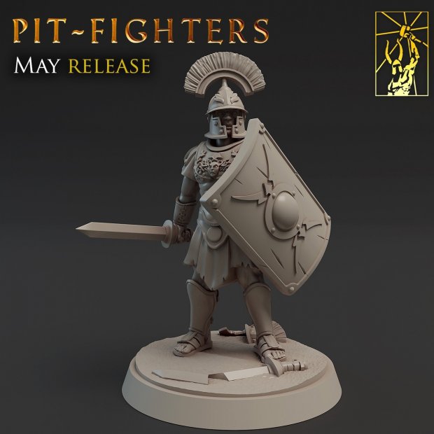 Gladiator Spartacus Figure (Unpainted)