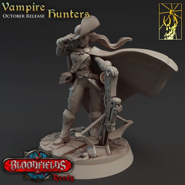 Vampire hunter with a powerful crossbow Figure (Unpainted)