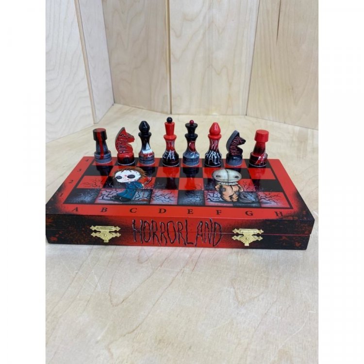 Handmade Horror (Red) Everyday Chess