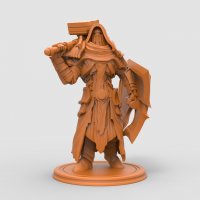 Guardian paladin with hammer 04 Figure (Unpainted)
