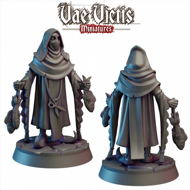Mysterious Fish Vendor Figure (Unpainted)