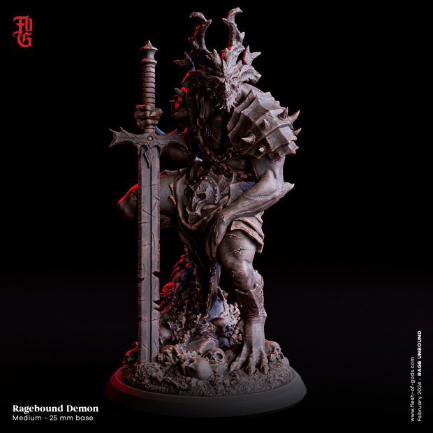 Demon of Binding Fury Figure (Unpainted)