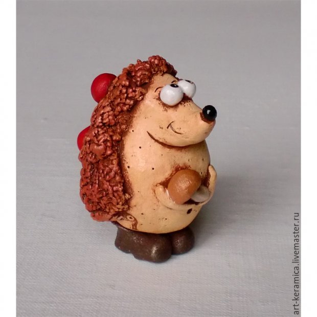 Hedgehog With Fruits Figure