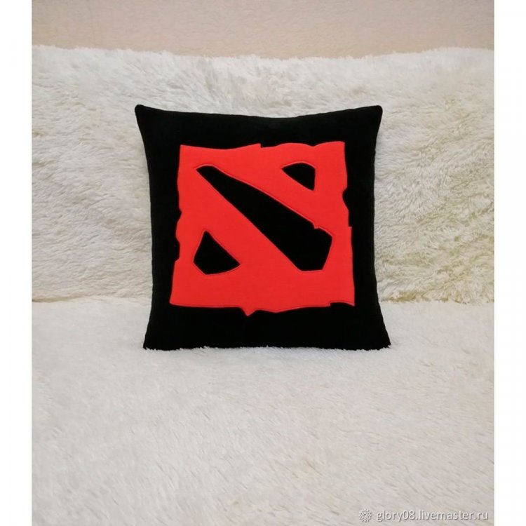 Handmade Dota 2 Logo Plush Pillow