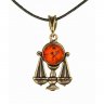 Zodiac Sign Libra Pendant Necklace