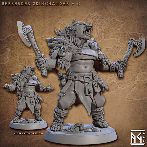 Berserker Skinchanger 02 Figure (Unpainted)