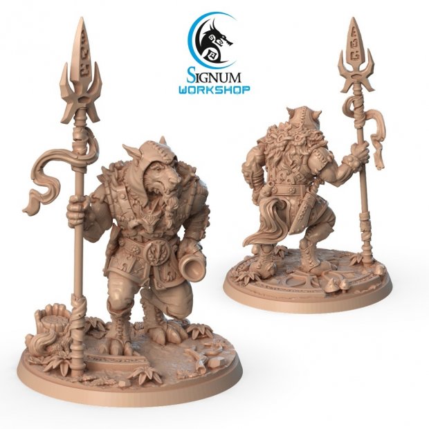 Old Warrior Figure (Unpainted)