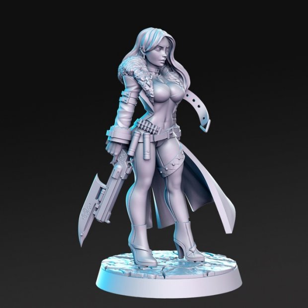 Trish Gunslinger Figure (Unpainted)