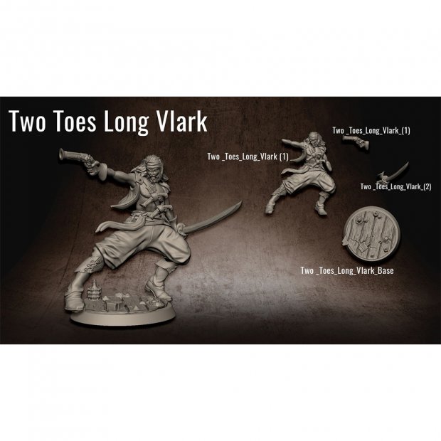 Two Toes Long Vlark Figure (Unpainted)