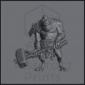 Barbarian Toadman Sir Voghes Figure (Unpainted)