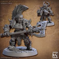 Dwarf Berserker 03 Figure (Unpainted)
