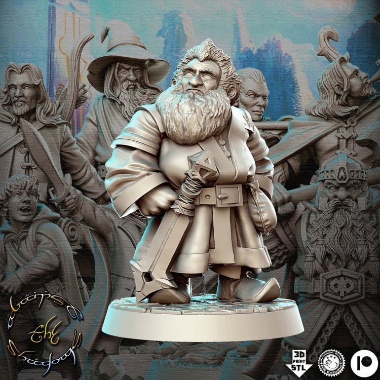 The Lord of the Rings - Balin Figure (Unpainted)