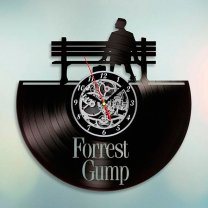Handmade Forrest Gump Vinyl Clock Wall
