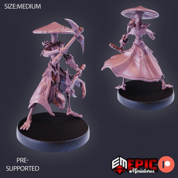 Mushroom Ninja Figure (Unpainted)