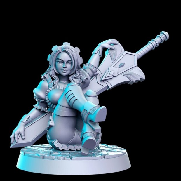 Paladin on the chill Figure (Unpainted)