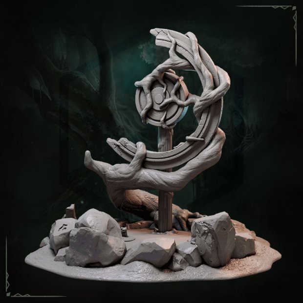 Ancient fountain, terrain Figure (Unpainted)