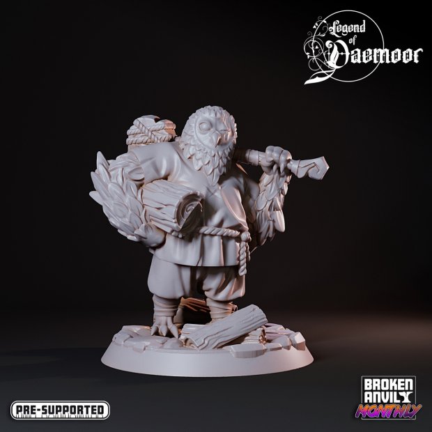 Working owl Figure (Unpainted)