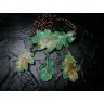 Four Oak Leaves Pendant Necklace