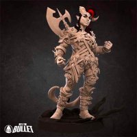 Tiefling Barbarian Figure (Unpainted)