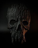 Wooden Skull Mask