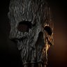 Wooden Skull Mask