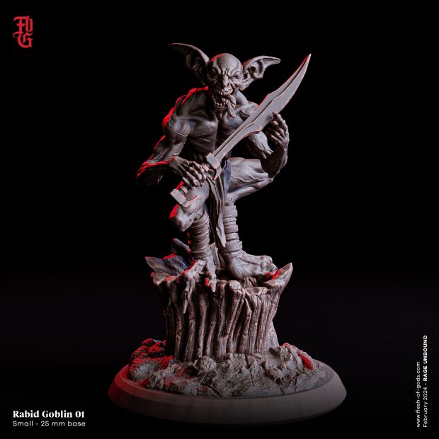 Malicious Rabid Goblin Figure (Unpainted)