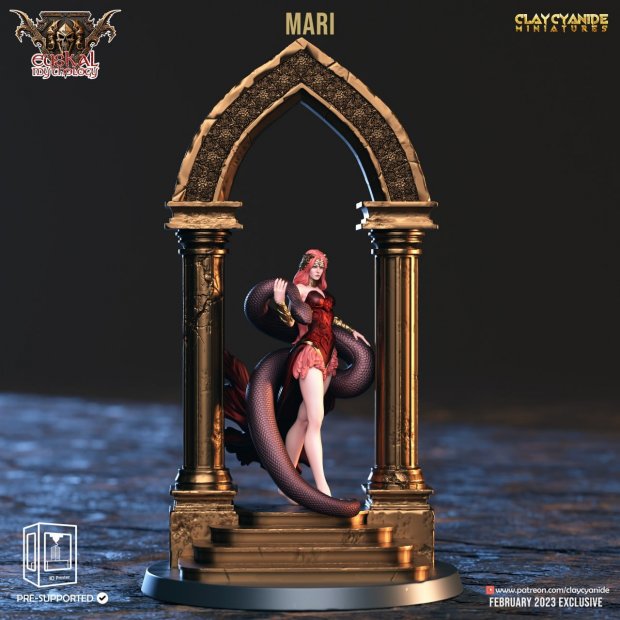 Mari Demon Figure (Unpainted)