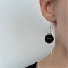 Black And White Spheres Earrings