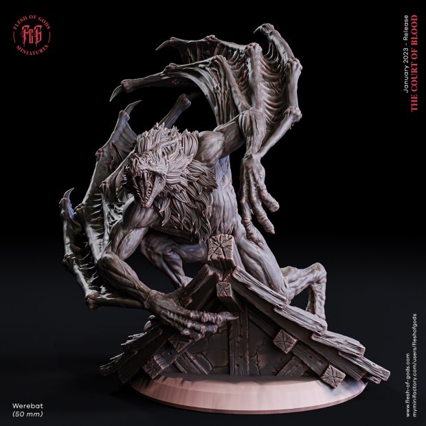 Werebat Figure (Unpainted)