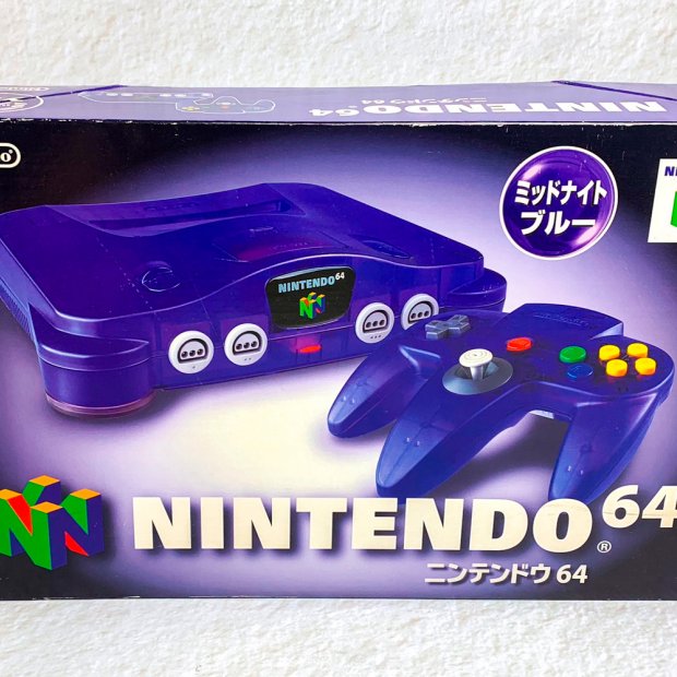 (Buy out) Nintendo N64 Midnight Blue Japan Console