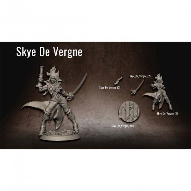 Skye De Vergne Figure (Unpainted)