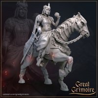 Queen with an apple on horseback Figure (Unpainted)