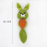 Bite-Resistant Plush Dog Toy (Green Rabbit)