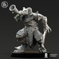 Trumpeting Beastman Figure (Unpainted)
