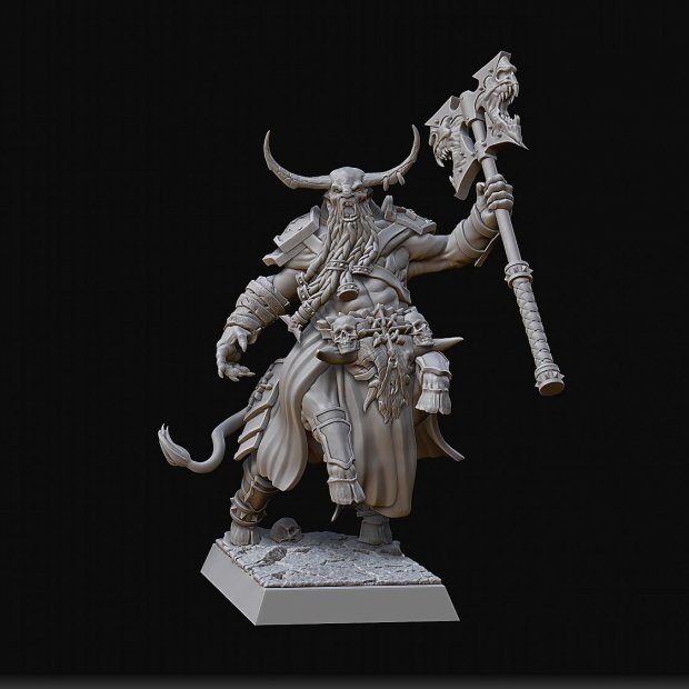 Taurukh Hero Centaur Figure (Unpainted)