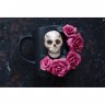 Skull With Flowers Mug With Decor