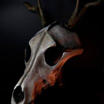 Wolf Skull with Horns Mask