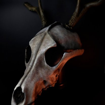 Wolf Skull with Horns Mask