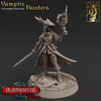 Vampire hunter with flamberge and crossbow Figure (Unpainted)