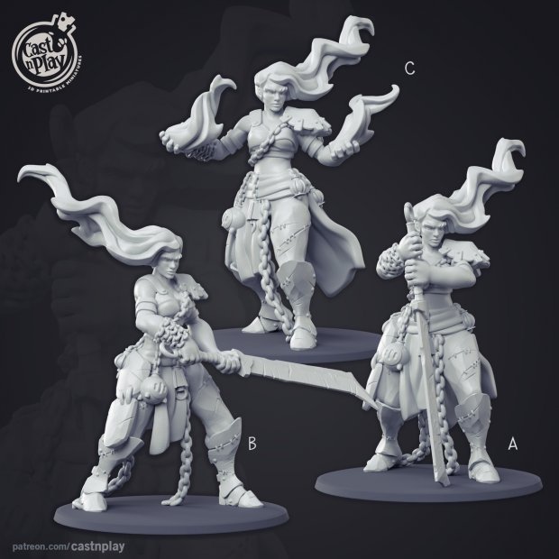 Fire maidens Figure (Unpainted)
