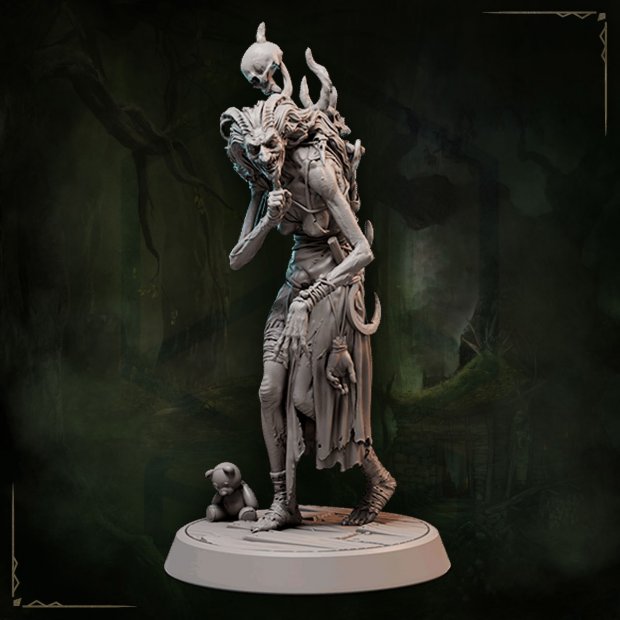 Witch Aunt Morrig Figure (Unpainted)