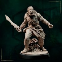 Orc Pirate with a Cleaver Figure (Unpainted)