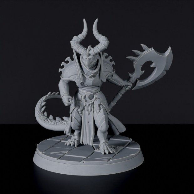 Elite guardsman with an ax Figure (Unpainted)