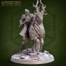 Lottinwe, A Guardian Elf on a Golden-Horned Deer Figure (Unpainted)