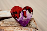 Gloomy Violet Pendant Necklace