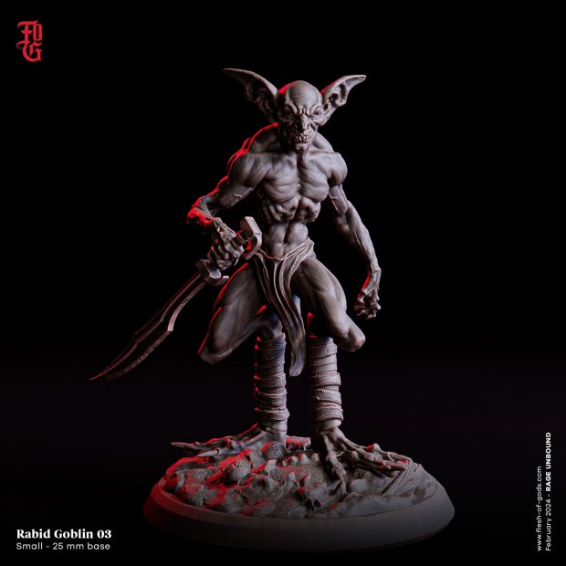 Menacing Rabid Goblin Figure (Unpainted)