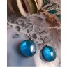 Transparent Blue Drops Earrings