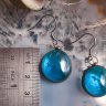 Transparent Blue Drops Earrings